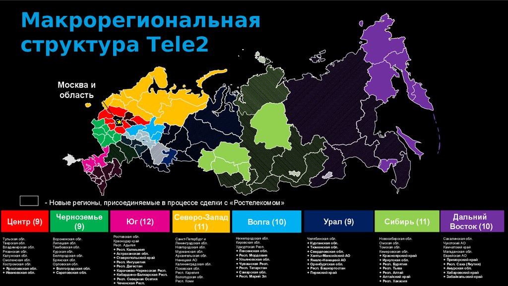 Где ловит теле2. Карта регионов теле2. Регионы присутствия теле2.